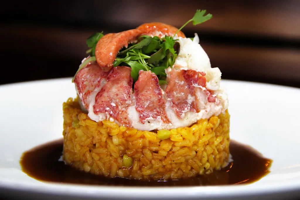  Rice & Seafood Dish Served at Mia Kitchen & Bar