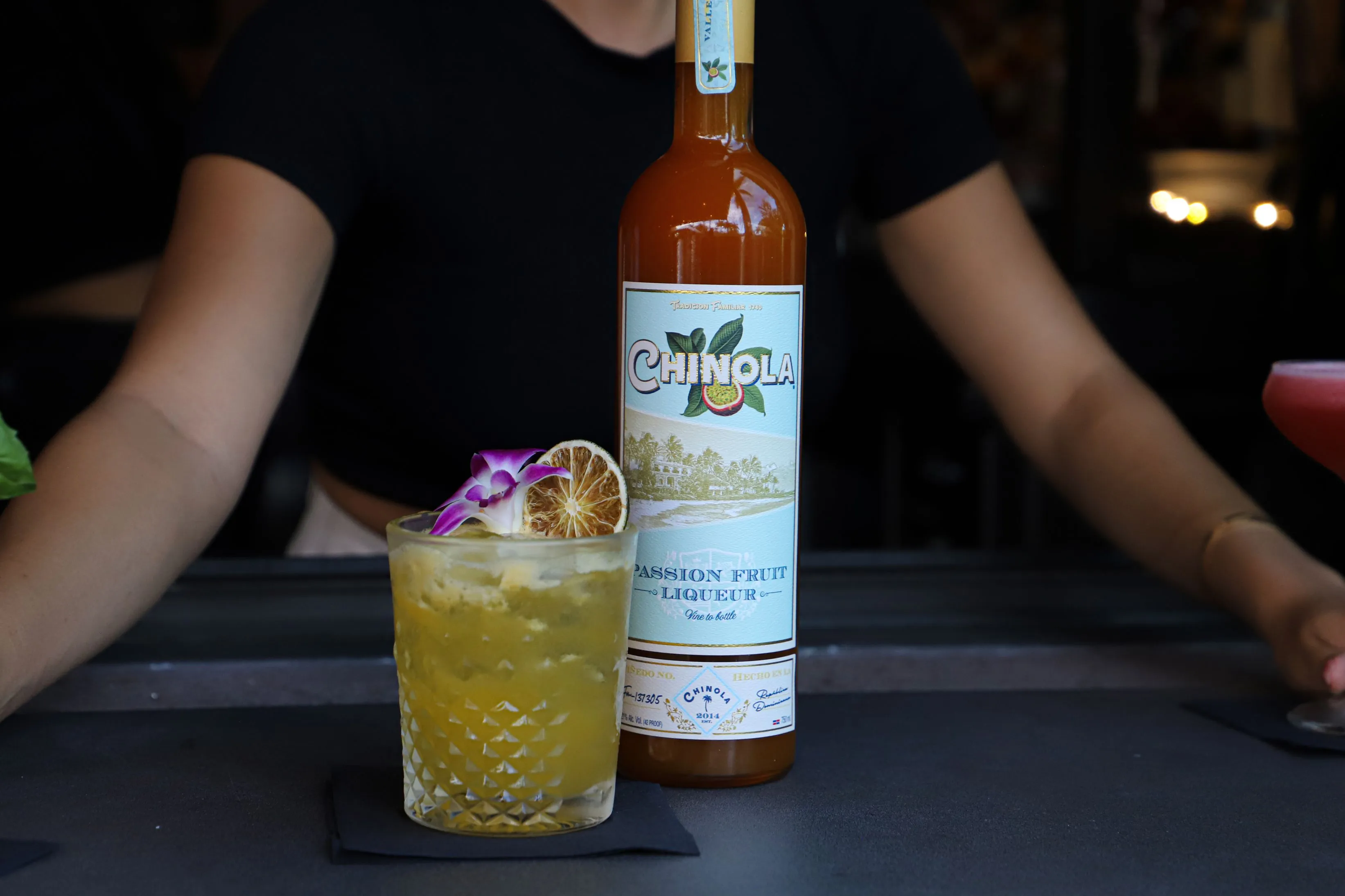 Cocktail with Passion Fruit Liqueur from Mia Kitchen & Bar