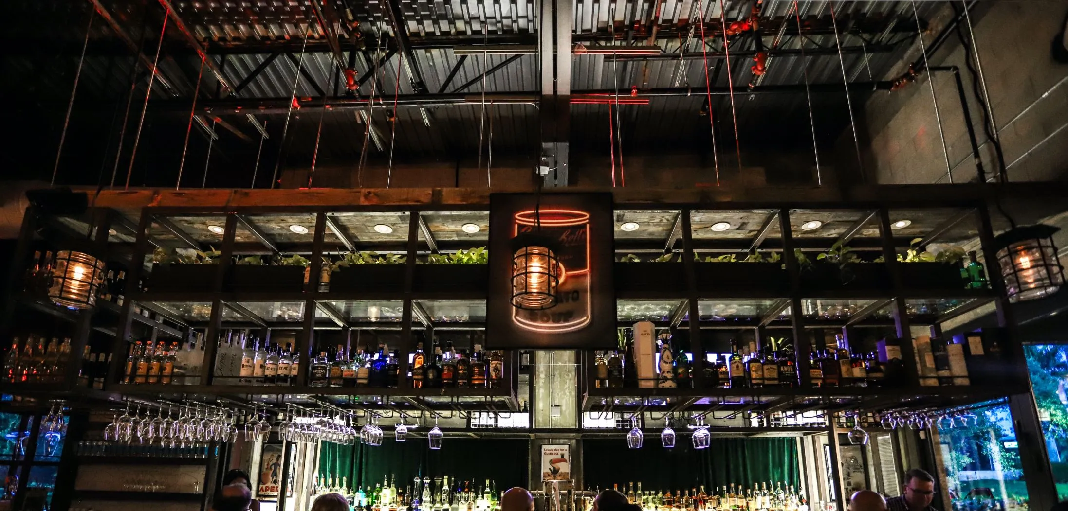 Bar Decor & Lighting Inside Mia Kitchen & Bar