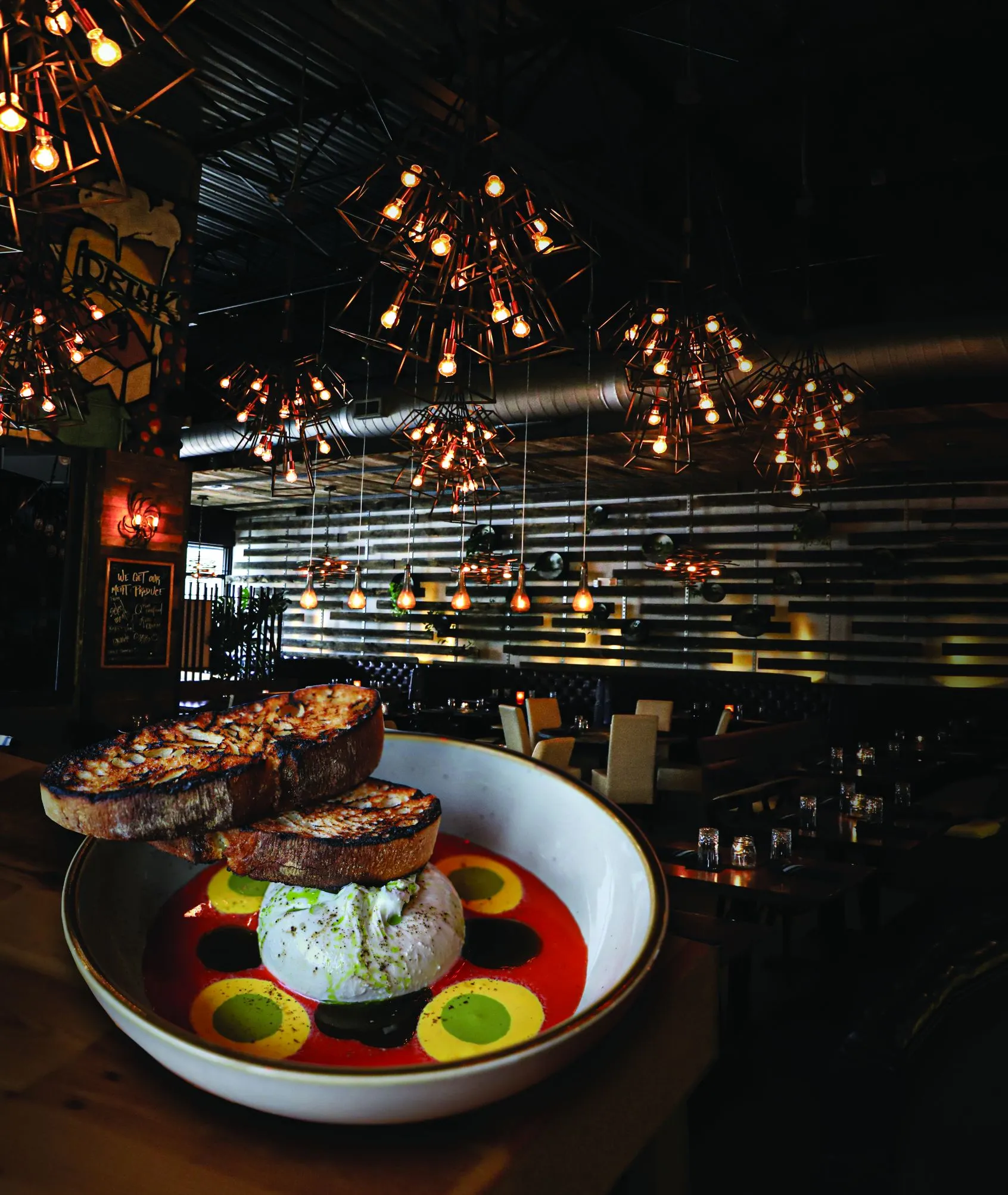 Cheese Dish Photographed Inside Mia Kitchen & Bar